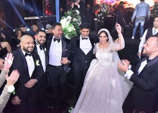 لقطات من حفل زفاف ابنة ماجد المصري.. مدربة ملاكمة