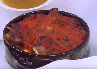 طاجن كوارع بالخل والثوم