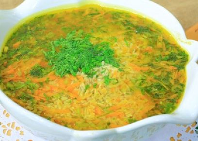 شوربة لسان عصفور بالكرفس