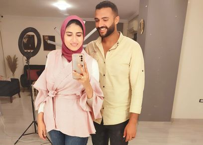 أميرة مع خطيبها