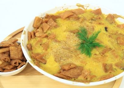 طريقة عمل فتة حمص بالزبادي