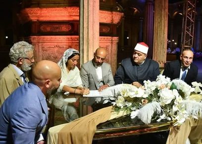 عقد قران تالا إبراهيم حسن