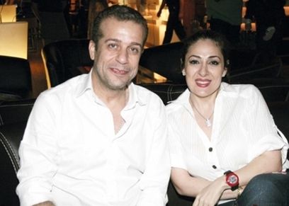 شريف منير وزوجته