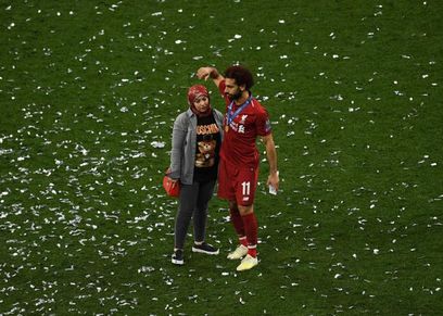 محمد صلاح وزوجته ماجي