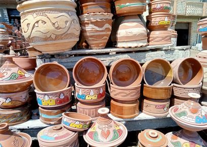 صورة لصناعة الفخار بكفر الشيخ