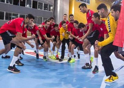 منتخب كرة اليد للناشئين عقب الفوز