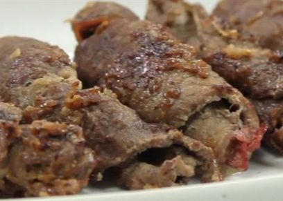 شرائح اللحم بالبسطرمة