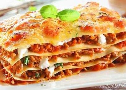 قطعة لازانيا دجاج