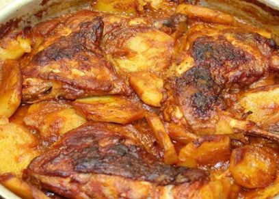 طريقة عمل صينية بطاطس بالفراخ