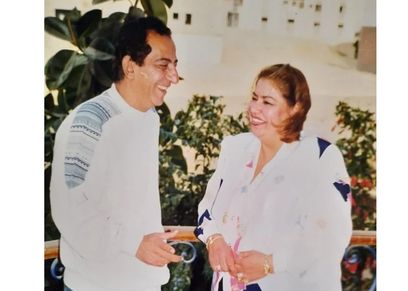 أحمد راتب وزوجته