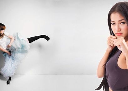 امرأة تتصدى
