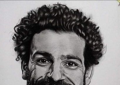 رسمة لمحمد صلاح