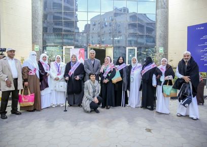 مستشفى بهية وتودع أول فوج للعمرة بالمجان لمحاربات سرطان الثدي