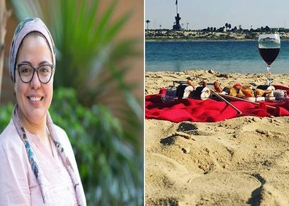 دينا عرفة تتقن طريقة عمل السوشي في المنزل