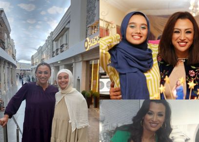سلمى ووالدتها الفنانة صفاء جلال