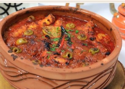 طاجن أخطبوط حار