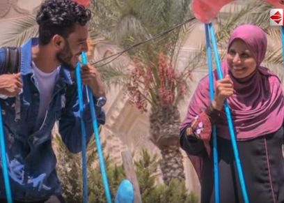 محمد ووالدته