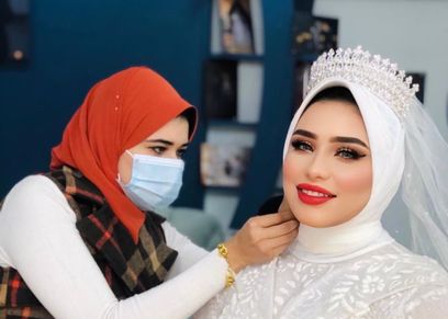 داليا الجمل تلف الطرحة لعروسة