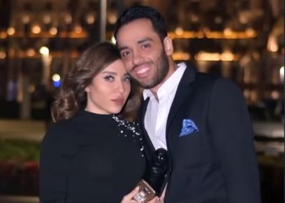 الفنان رامي جمال وزوجته
