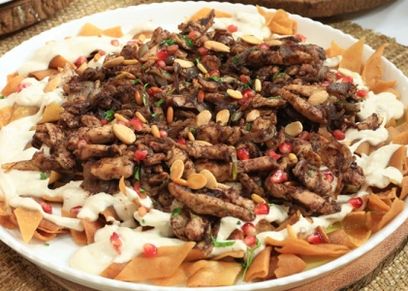 فتة شاورما على الطريقة السورية