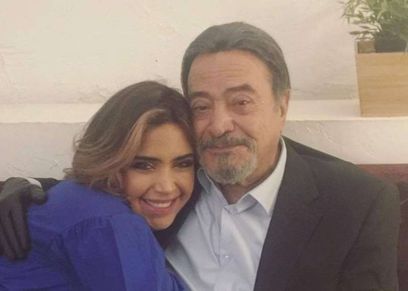الفنان يوسف شعبان وابنته زينب