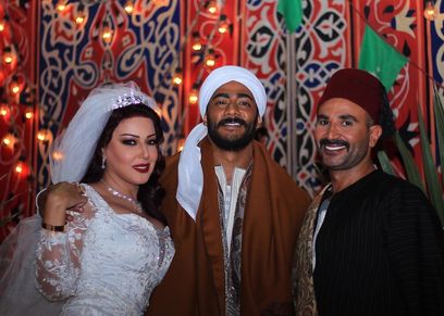 أحمد سعد وسمية الخشاب ومحمد رمضان