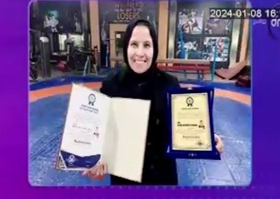 الكابتن رشا إبراهيم، لاعبة ومدربة فنون قتالية