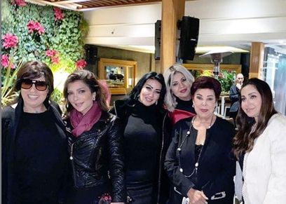 الفنانات عقب عزاء ماجدة الصباحي