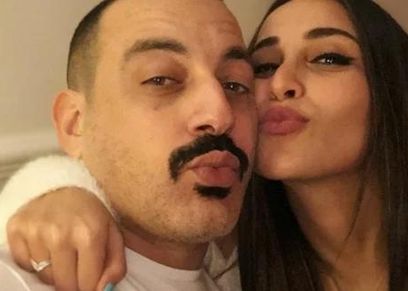 محمد دياب وزوجته هاجر الإبياري