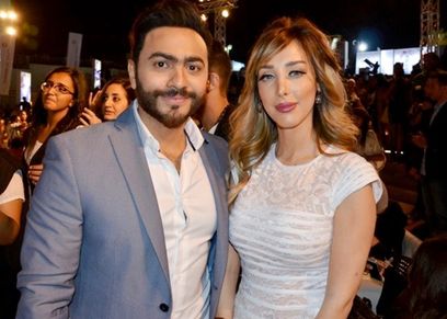 تامر حسني وبسمة بوسيل