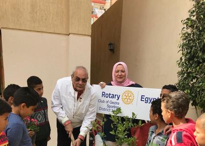 «روتاري الجزيرة» ينظم زيارة لدار رفقاء النبي لحث الأطفال  على الاهتمام بالبيئة