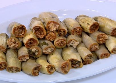 طبق محشي باذنجان