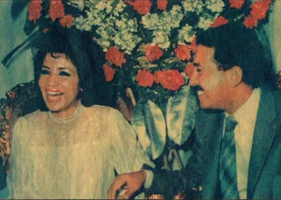 عاطف الطيب وزوجته