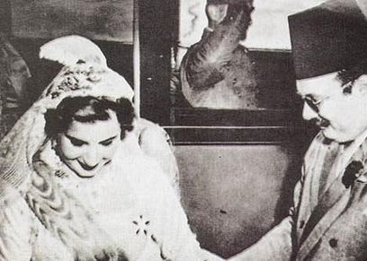 الملك فاروق والملكة ناريمان