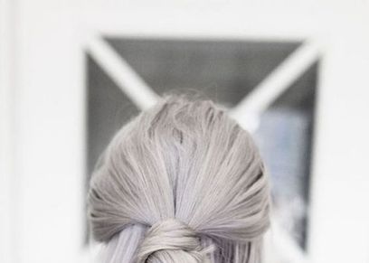 تسريحة half bun