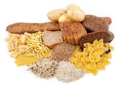 الأرز والمكرونة والخبز