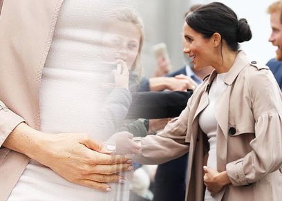 ما سبب وضع ميجان ماركل يدها على جنينها دائما؟