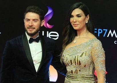 حسام الجندي وزوجته
