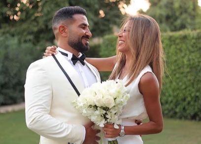 أحمد سعد وزوجته علياء بسيوني