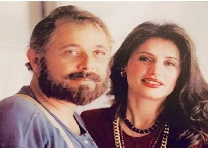 محمود عبد العزيز وزوجته جيلان