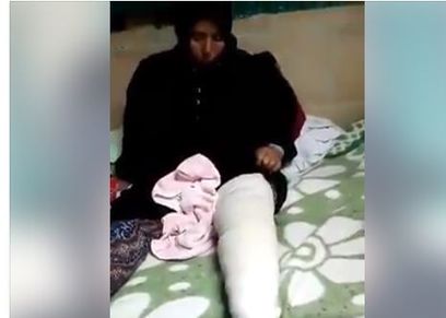 عجوز تشكو تعرضها للضرب