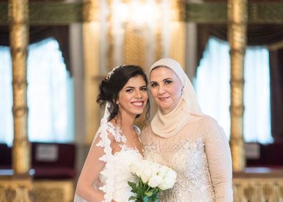الوزيرة نيفين القباج ونجلتها مريم