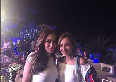 ريم البارودي بصحبة ريهام سعيد في حفل سحور بسمه وهبه