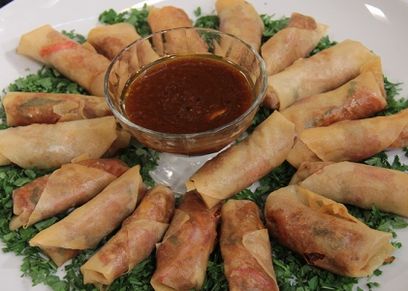 طريقة عمل سبرنج رول بالسوسيس