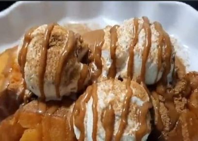 بطاطا بالآيس كريم
