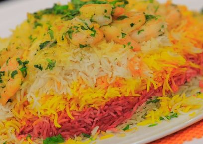 الأرز الملون