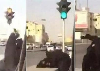 مشاجرة بين سائقتين في الرياض