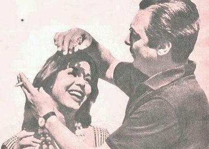 رشدي أباظة وسامية جمال