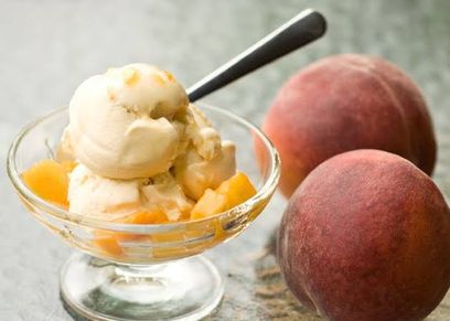 طريقة عمل آيس كريم خوخ