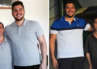 الشاب السوري صادر ووالده من أصحاب متلازمة داون
